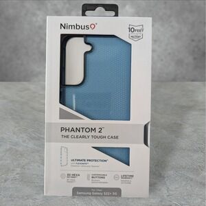 Nimbus9 Phantom 2 Case for Samsung Galaxy S22+ 5G 3D Hexa Blue See Descript W6